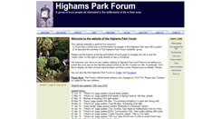 Desktop Screenshot of highamsparkforum.co.uk